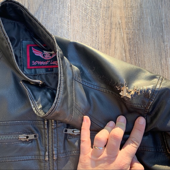 Street Legal Faux Leather Jacket small - Picture 7 of 8